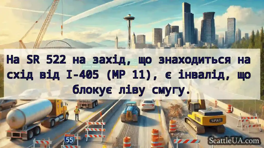Транспортні новини Сіетла На SR 522 на захід, що знаходиться