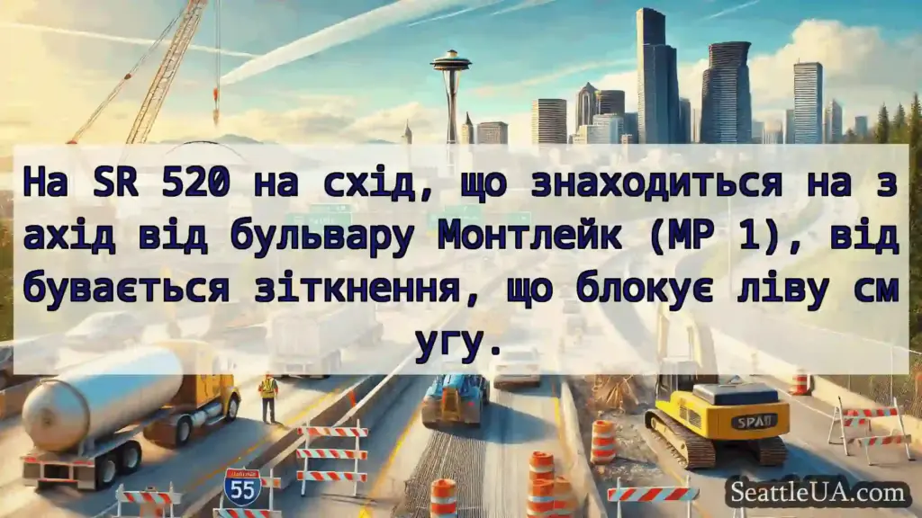 Транспортні новини Сіетла На SR 520 на схід, що знаходиться