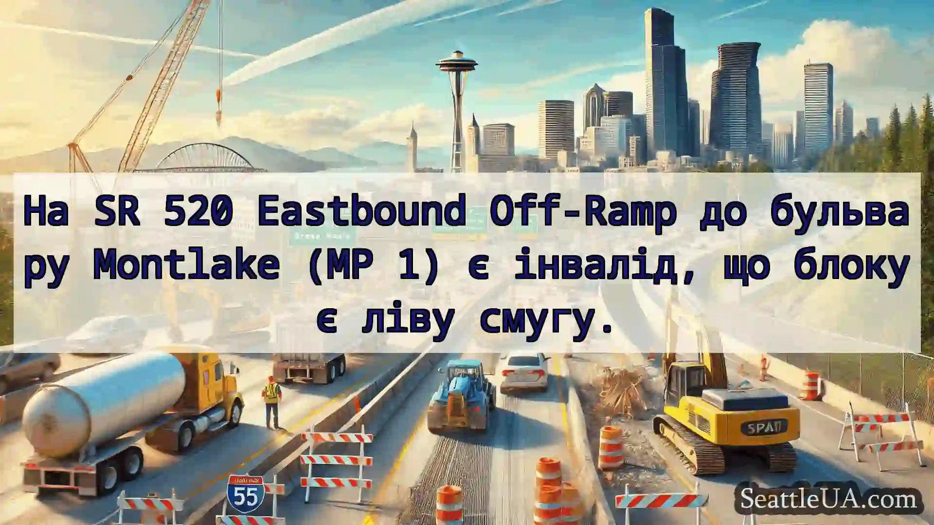 Транспортні новини Сіетла На SR 520 Eastbound Off-Ramp до