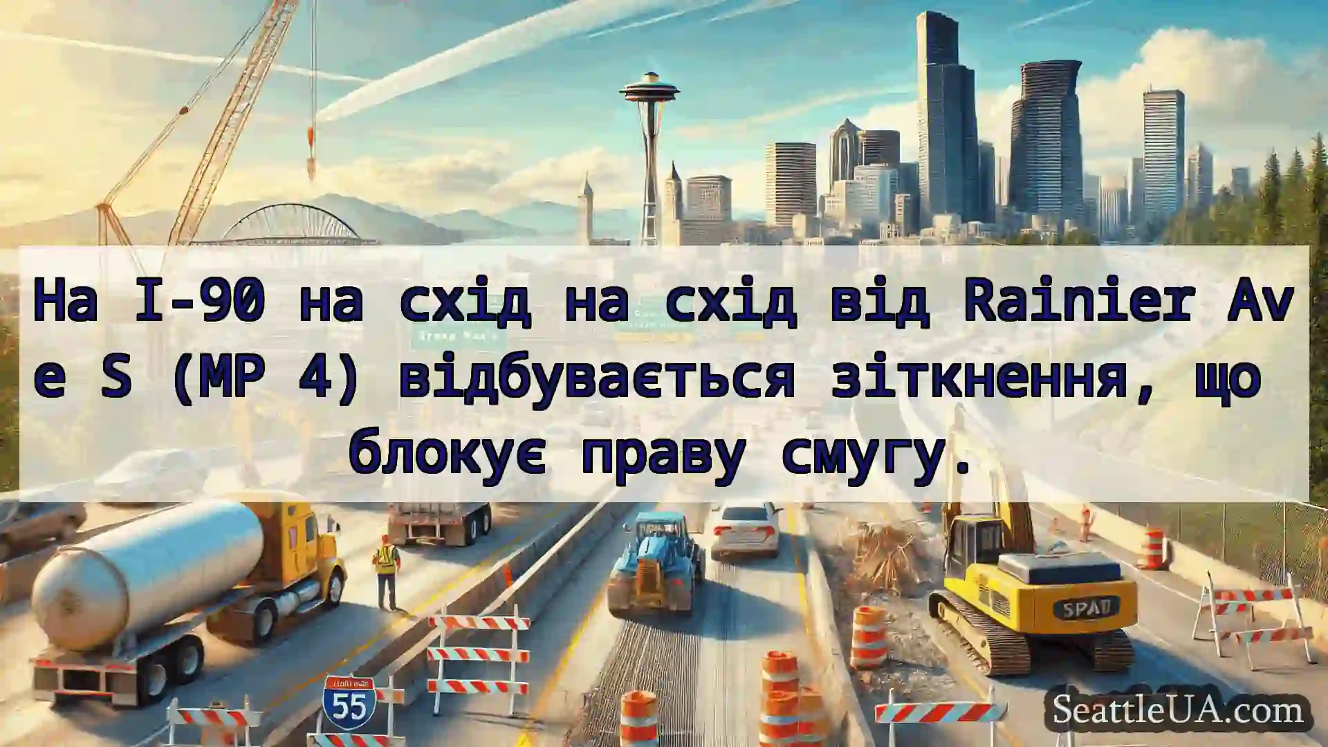 Транспортні новини Сіетла На I-90 на схід на схід від