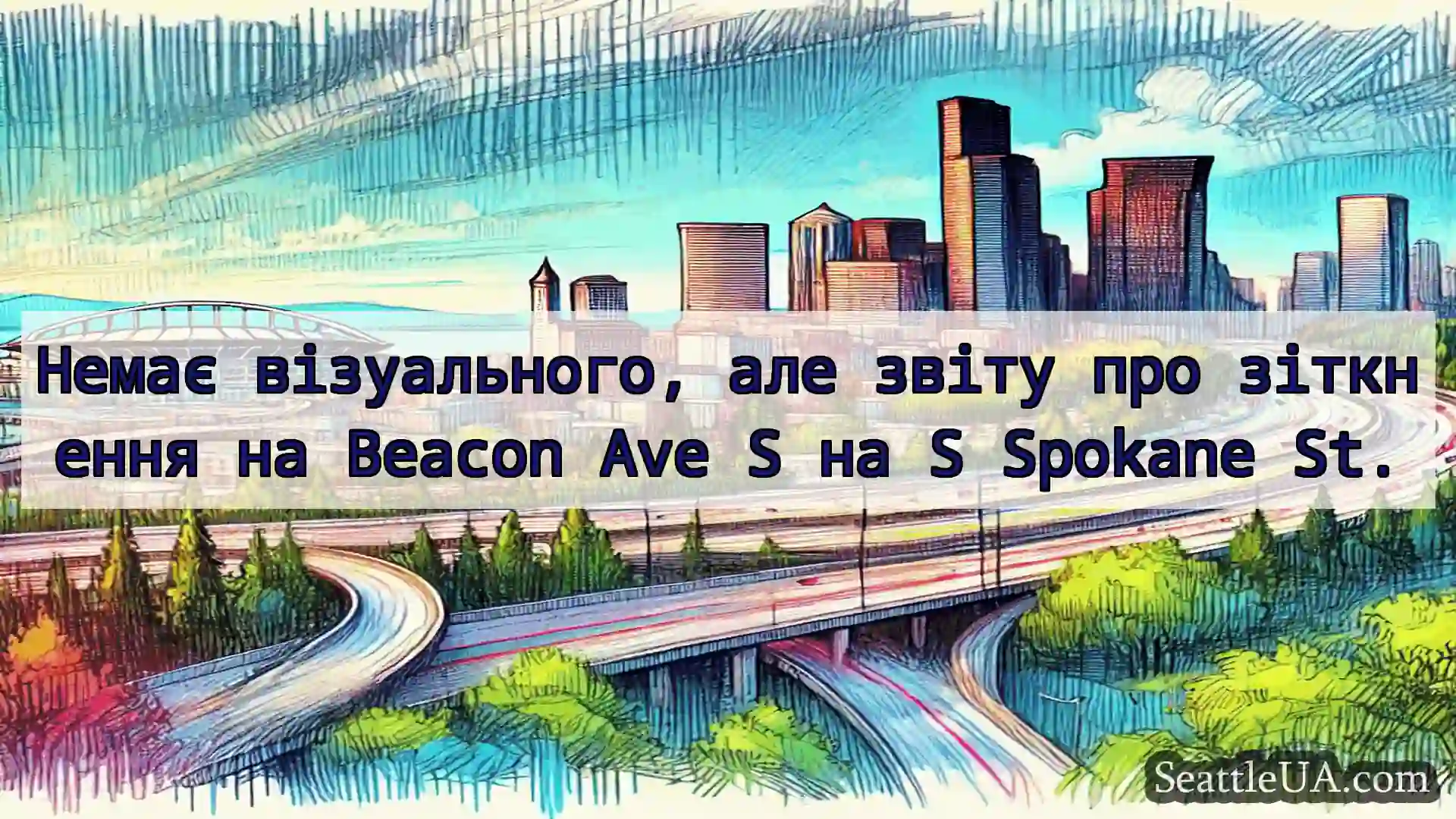 Транспортні новини Сіетла Немає візуального, але звіту про
