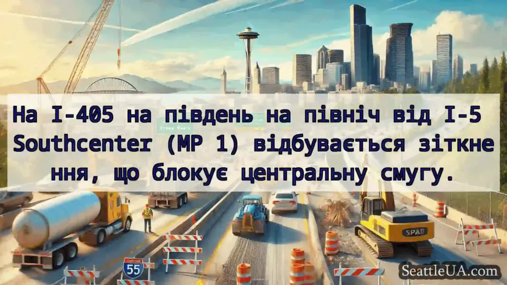 Транспортні новини Сіетла На I-405 на південь на північ від