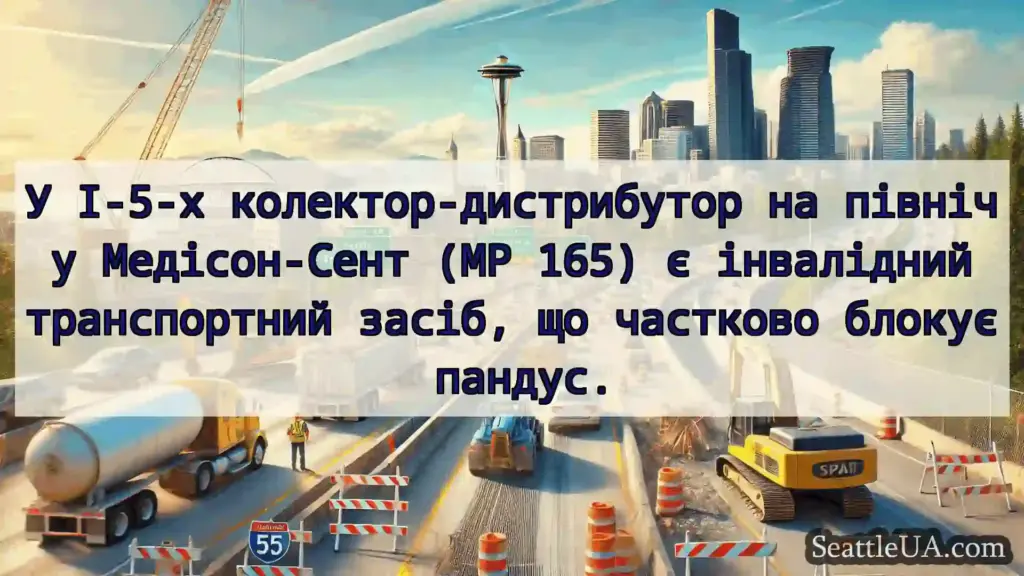 Транспортні новини Сіетла У I-5-х колектор-дистрибутор на