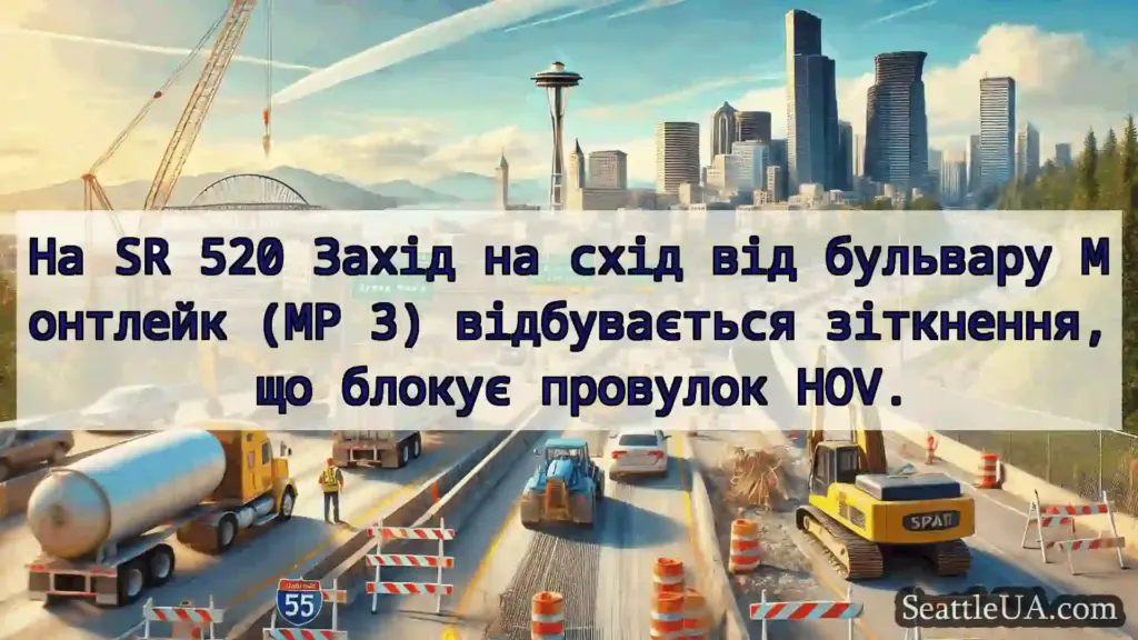 Транспортні новини Сіетла На SR 520 Захід на схід від