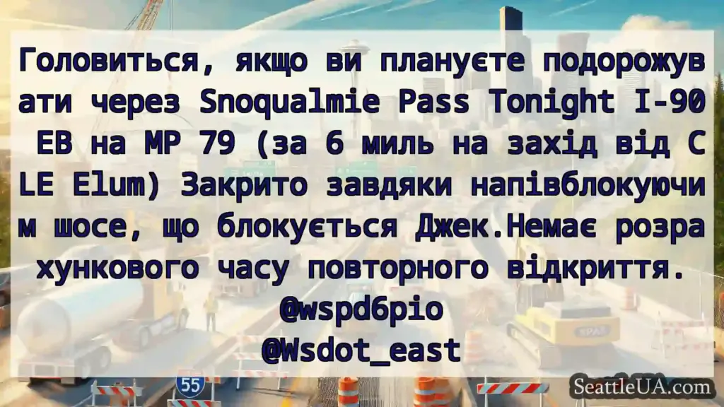 Транспортні новини Сіетла Головиться, якщо ви плануєте