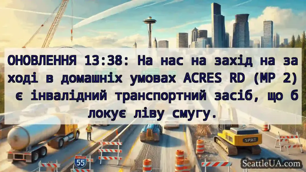 Транспортні новини Сіетла ОНОВЛЕННЯ 13:38: На нас на захід