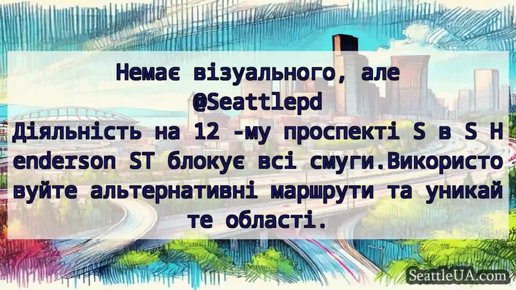 Транспортні новини Сіетла Немає візуального, але