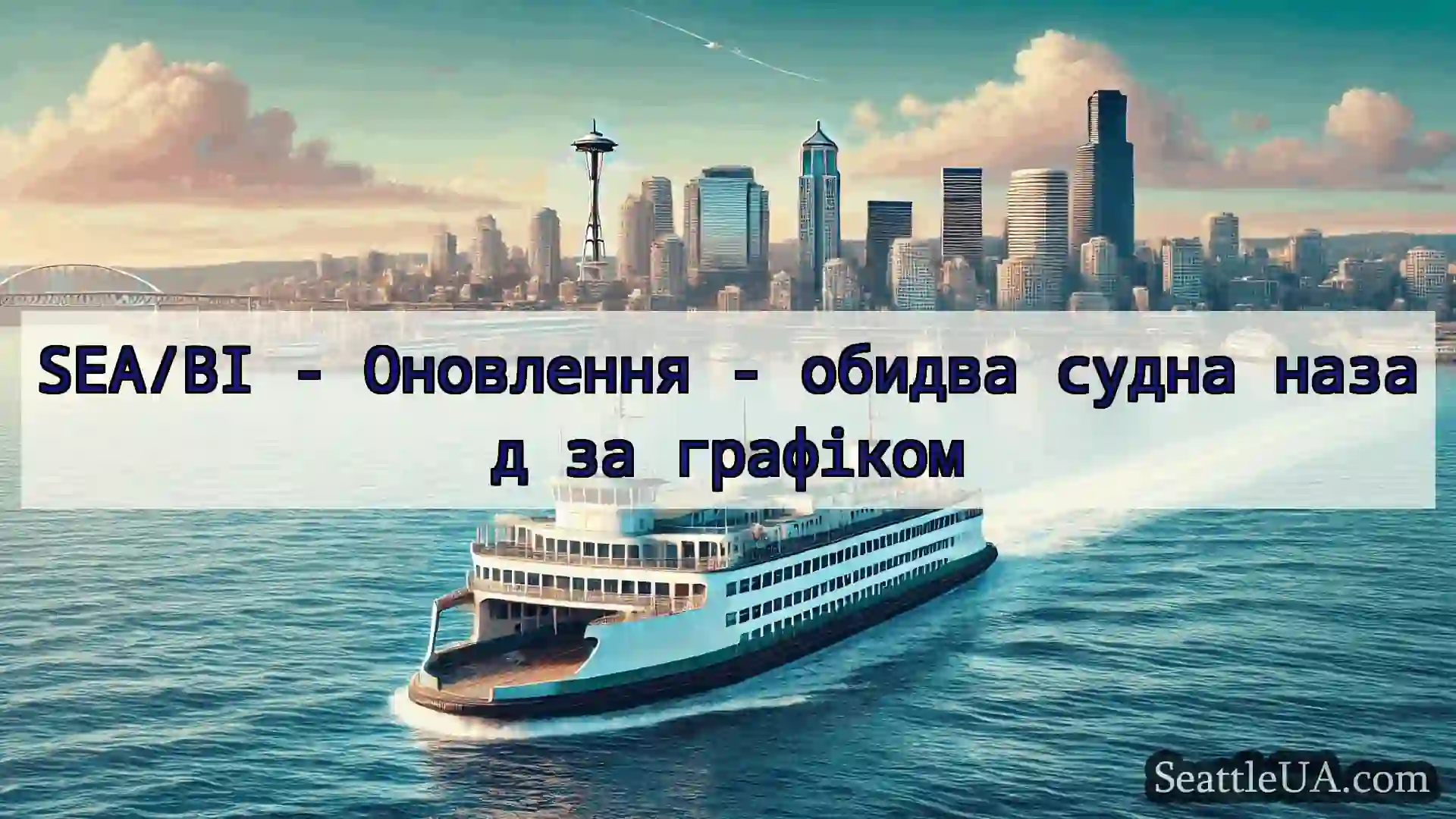 новини про пороми Сіетла SEA/BI - Оновлення - обидва судна