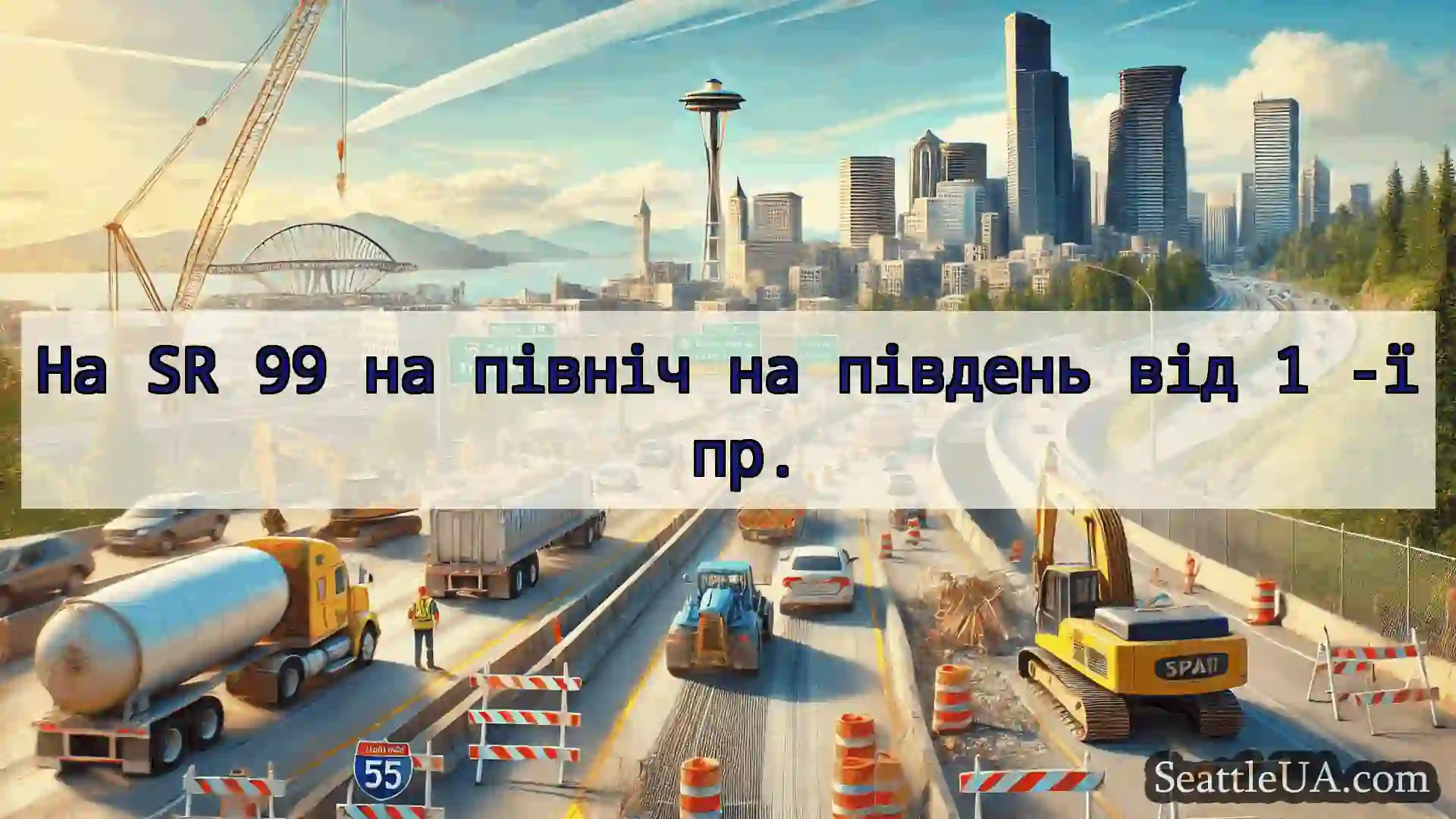 Транспортні новини Сіетла На SR 99 на північ на південь від