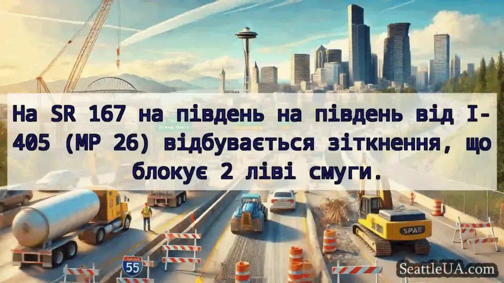 Транспортні новини Сіетла На SR 167 на південь на південь
