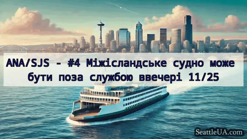 новини про пороми Сіетла ANA/SJS - #4 Міжісландське судно