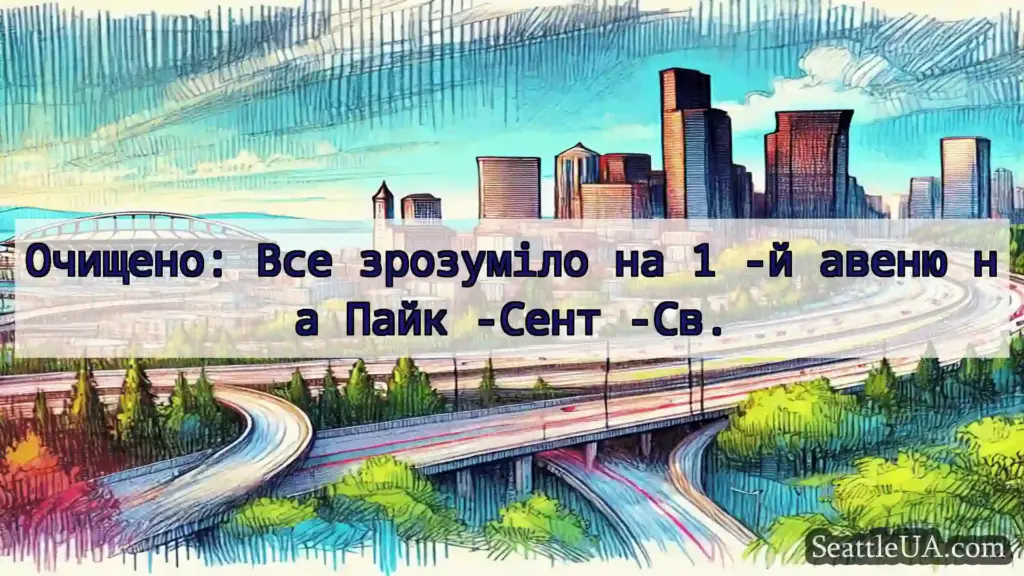Транспортні новини Сіетла Очищено: Все зрозуміло на 1 -й