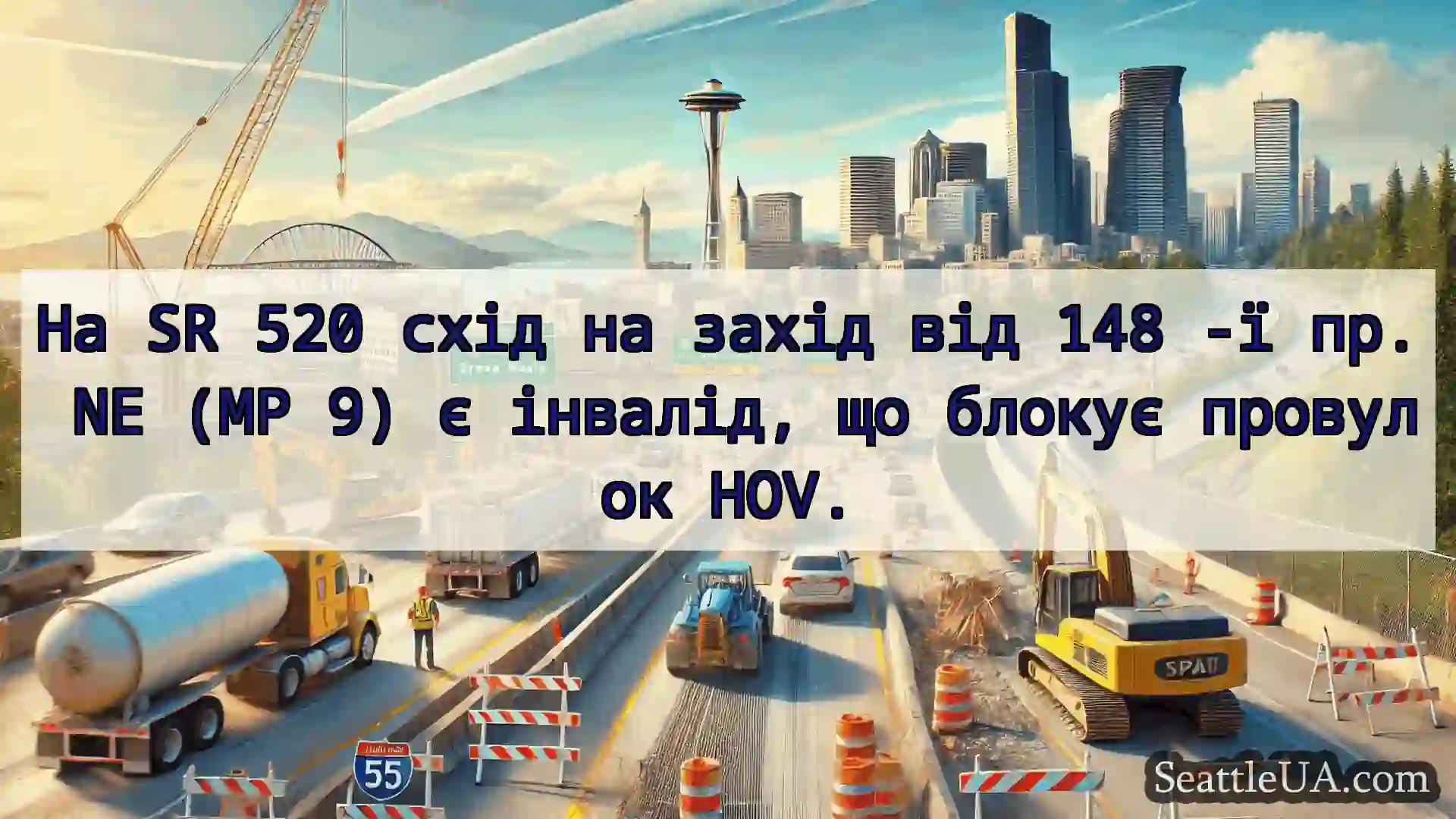 Транспортні новини Сіетла На SR 520 схід на захід від 148 -ї