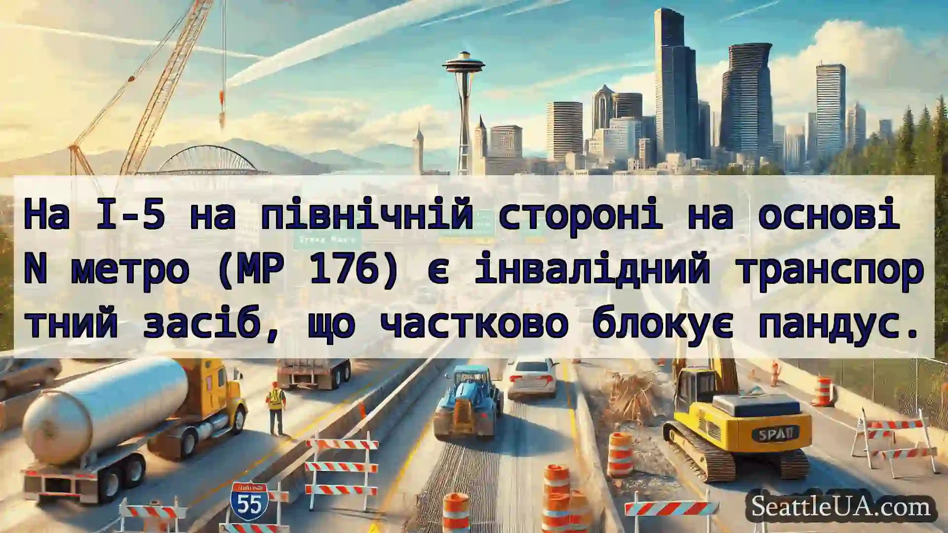 Транспортні новини Сіетла На I-5 на північній стороні на