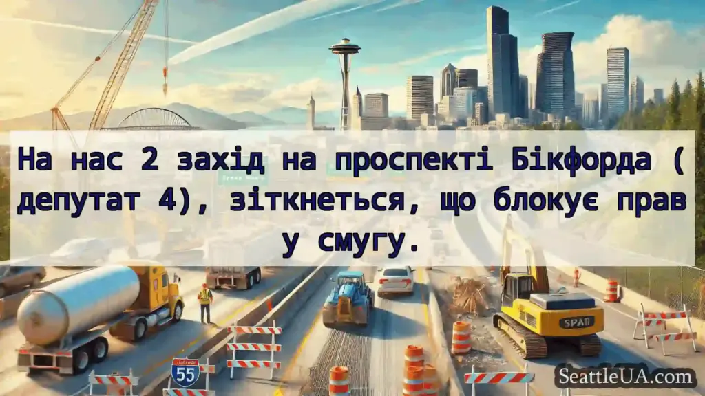 Транспортні новини Сіетла На нас 2 захід на проспекті