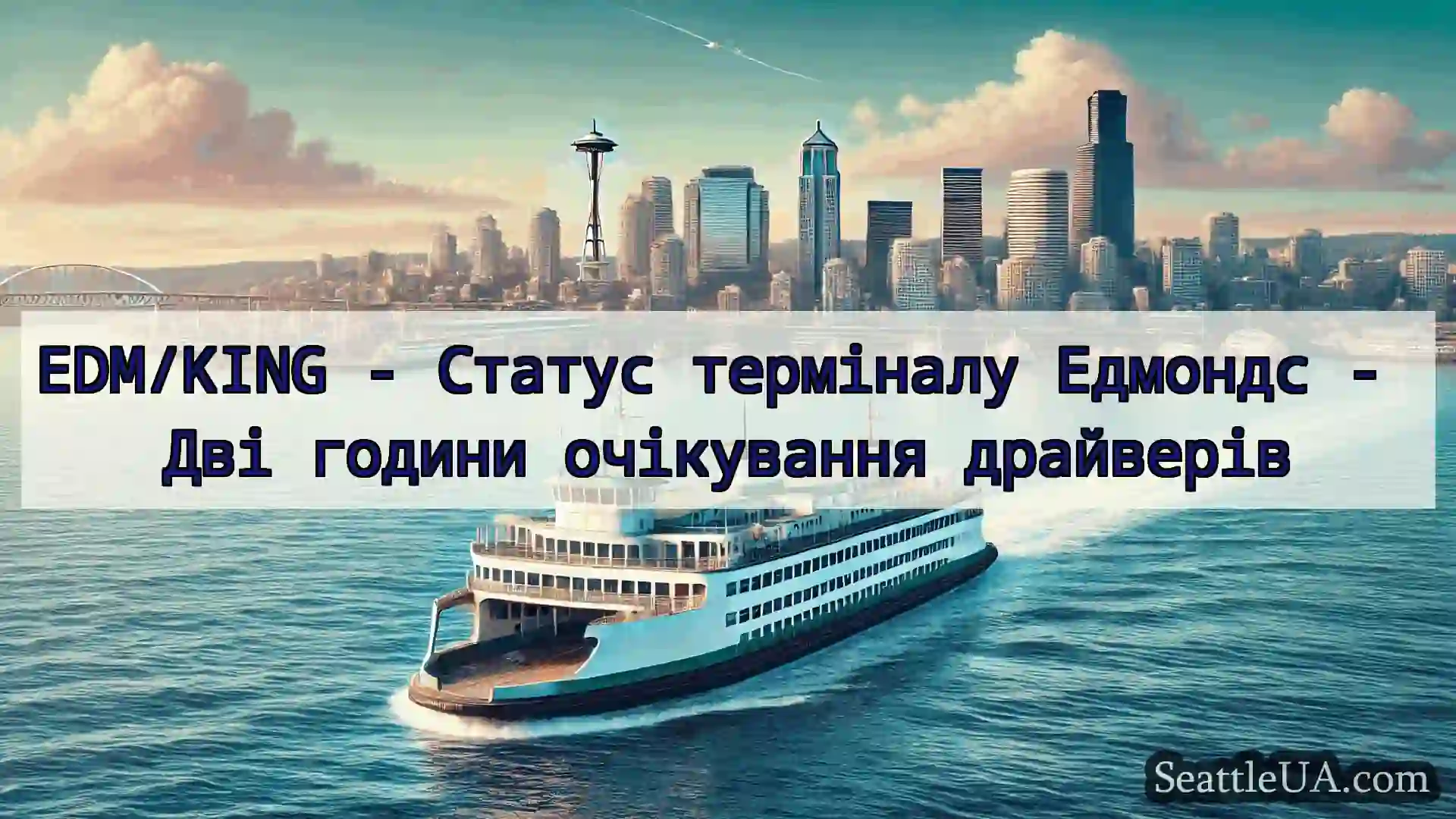 новини про пороми Сіетла EDM/KING - Статус терміналу