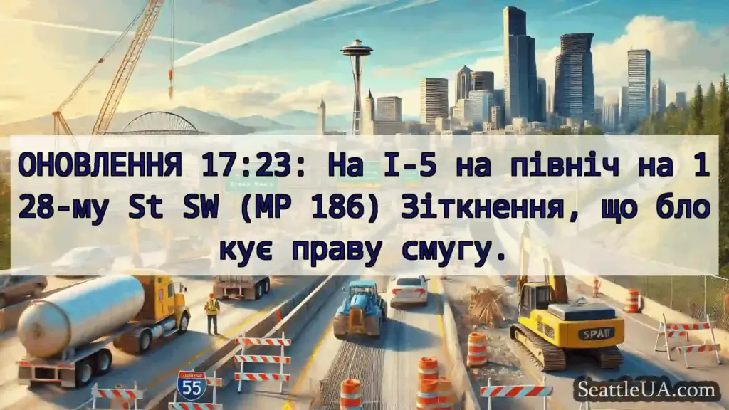 Транспортні новини Сіетла ОНОВЛЕННЯ 17:23: На I-5 на північ