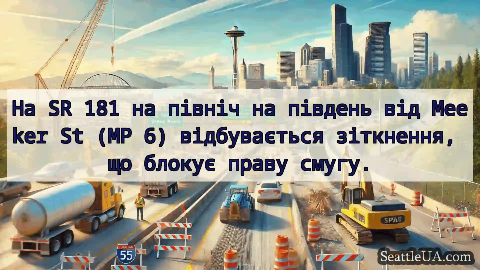 Транспортні новини Сіетла На SR 181 на північ на південь від