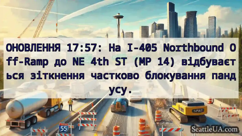Транспортні новини Сіетла ОНОВЛЕННЯ 17:57: На I-405