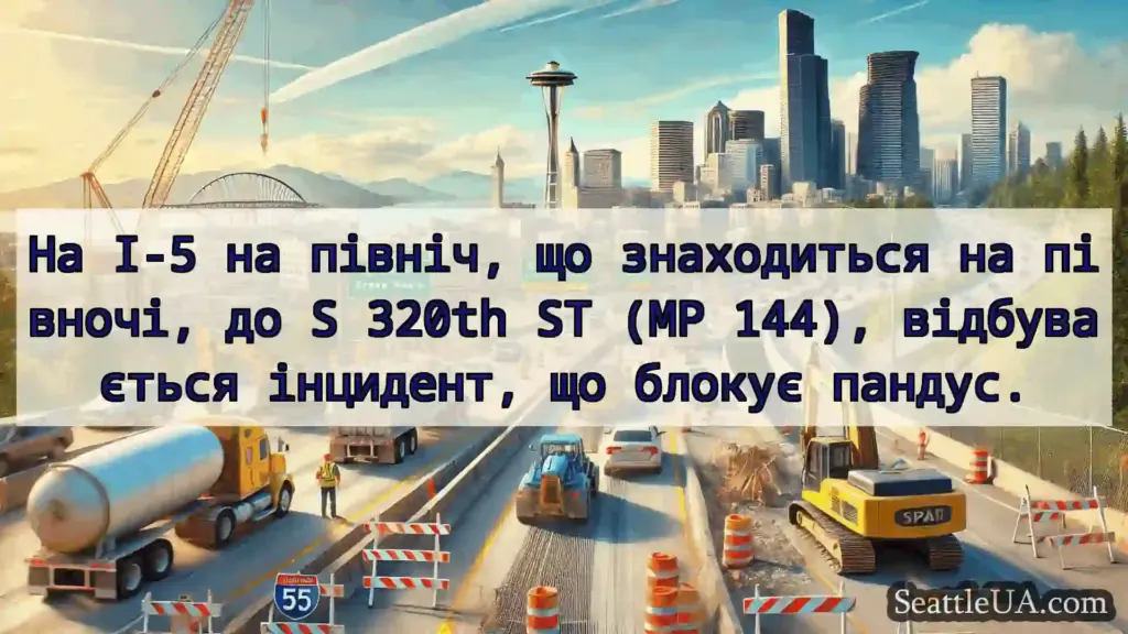 Транспортні новини Сіетла На I-5 на північ, що знаходиться
