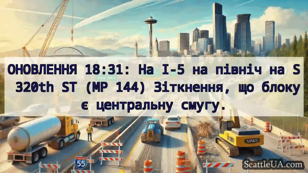 Транспортні новини Сіетла ОНОВЛЕННЯ 18:31: На I-5 на північ
