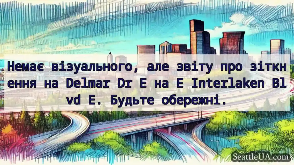 Транспортні новини Сіетла Немає візуального, але звіту про