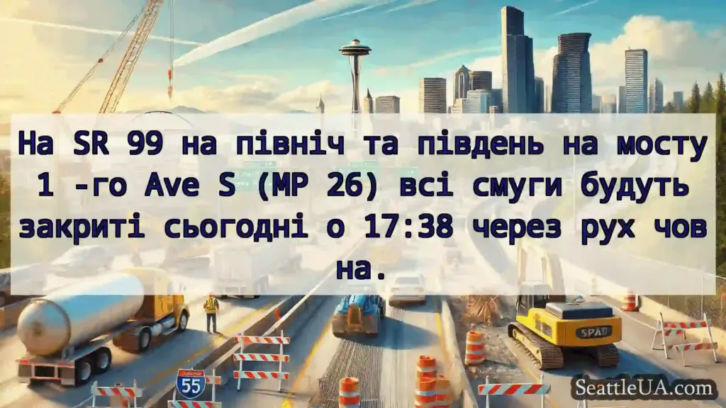 Транспортні новини Сіетла На SR 99 на північ та південь на
