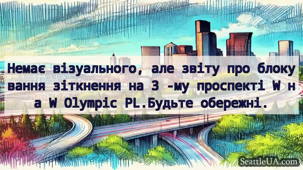 Транспортні новини Сіетла Немає візуального, але звіту про