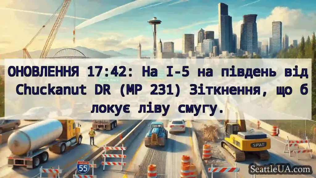 Транспортні новини Сіетла ОНОВЛЕННЯ 17:42: На I-5 на південь