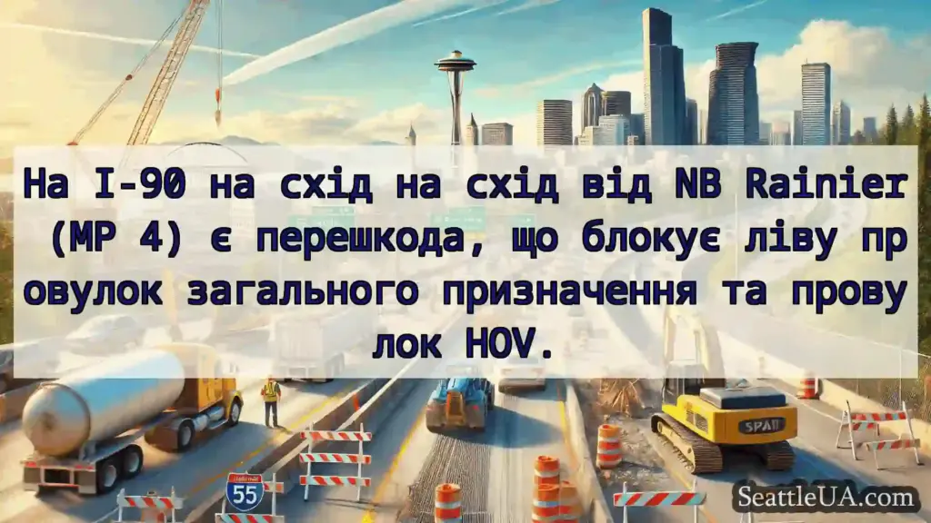 Транспортні новини Сіетла На I-90 на схід на схід від NB