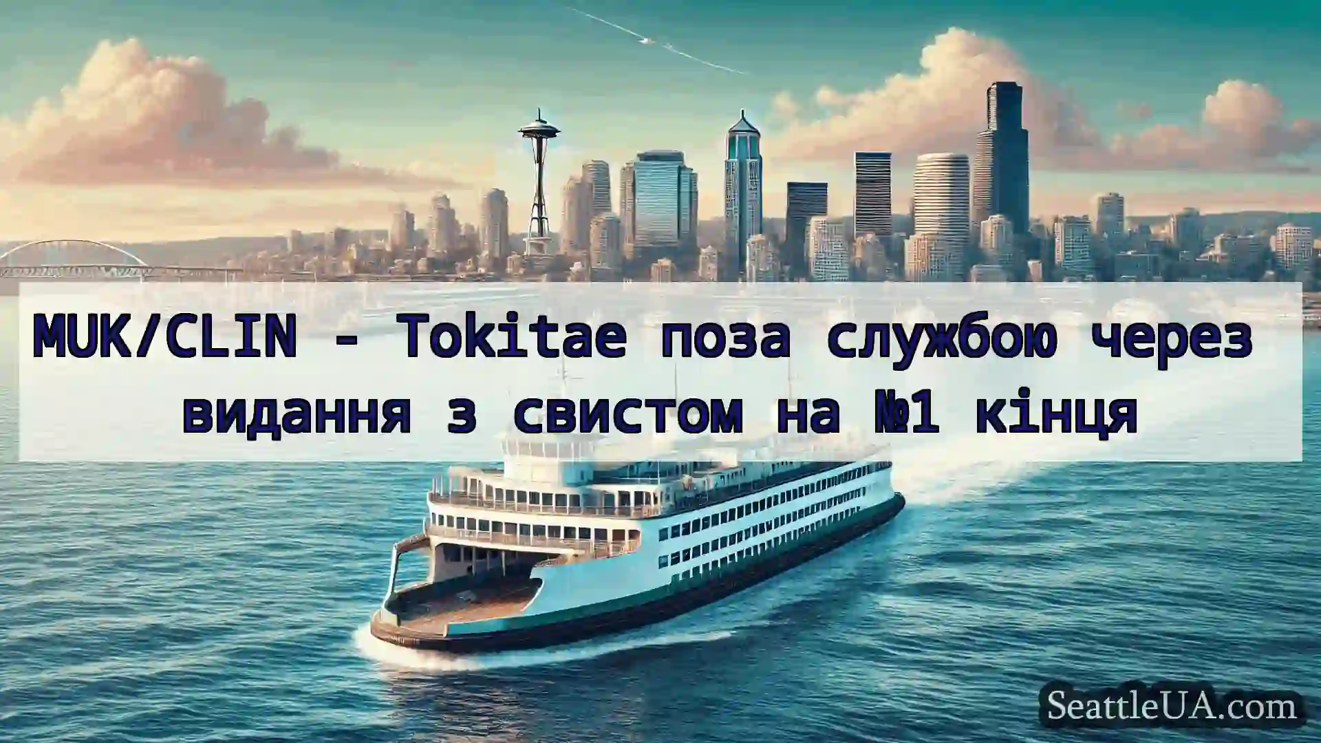 новини про пороми Сіетла MUK/CLIN - Tokitae поза службою