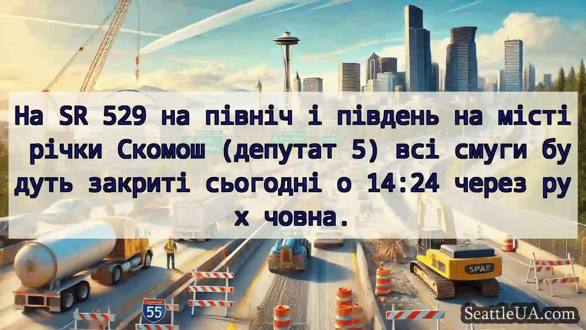 Транспортні новини Сіетла На SR 529 на північ і південь на