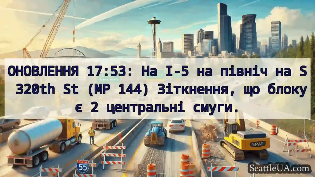 Транспортні новини Сіетла ОНОВЛЕННЯ 17:53: На I-5 на північ