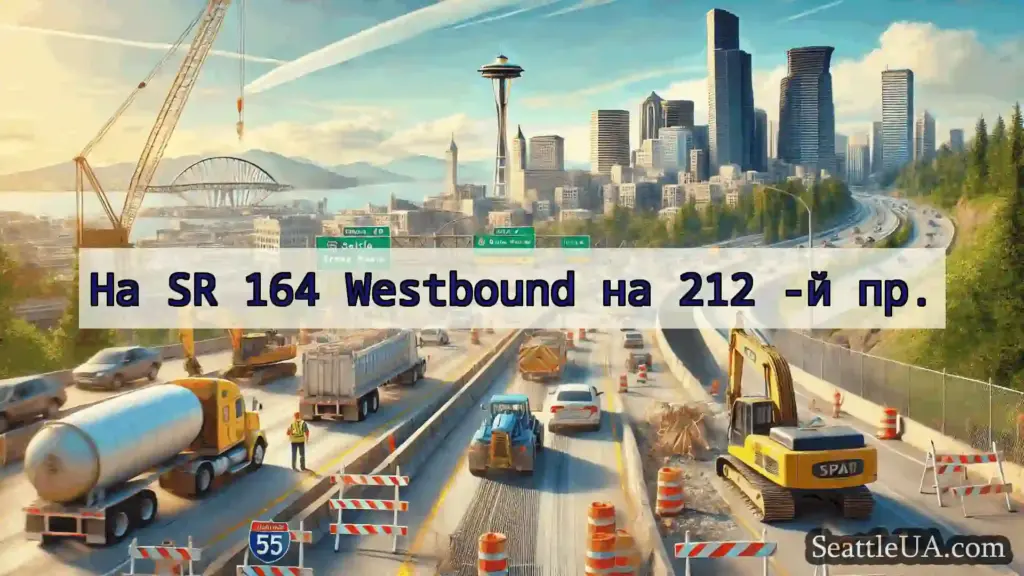 Транспортні новини Сіетла На SR 164 Westbound на 212 -й пр.