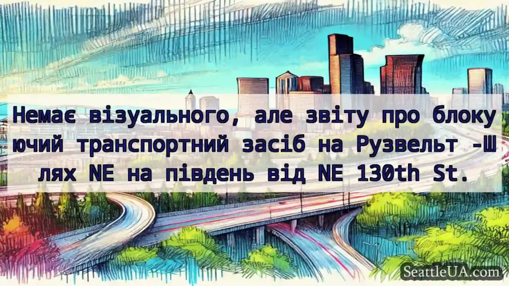 Транспортні новини Сіетла Немає візуального, але звіту про