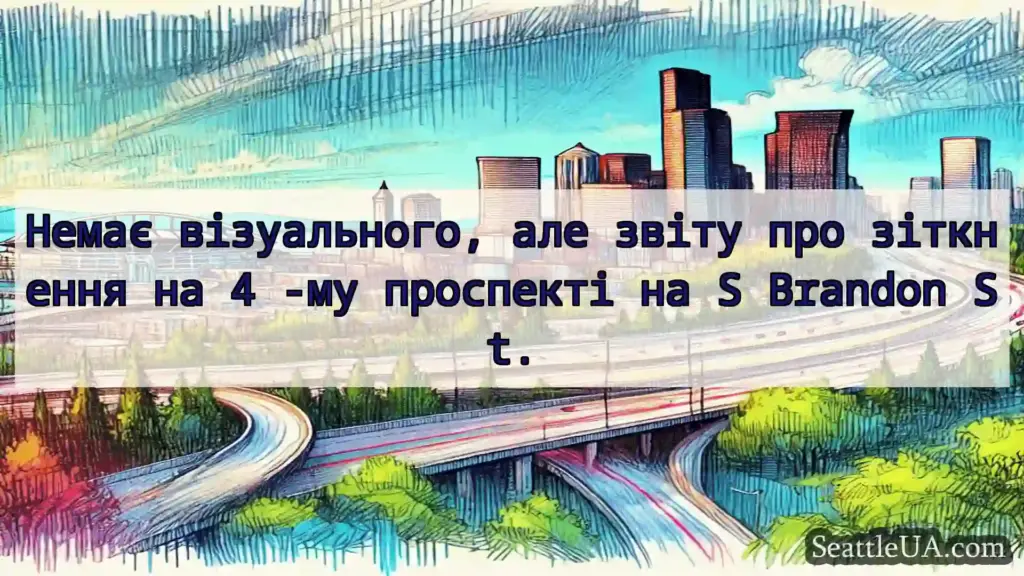 Транспортні новини Сіетла Немає візуального, але звіту про