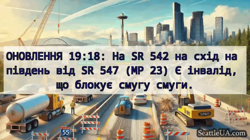Транспортні новини Сіетла ОНОВЛЕННЯ 19:18: На SR 542 на схід