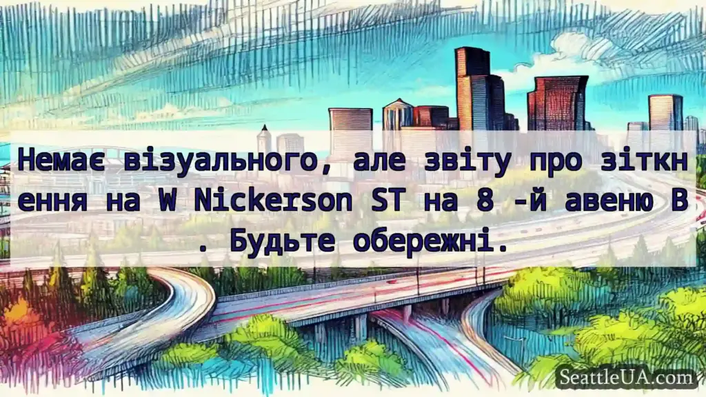 Транспортні новини Сіетла Немає візуального, але звіту про
