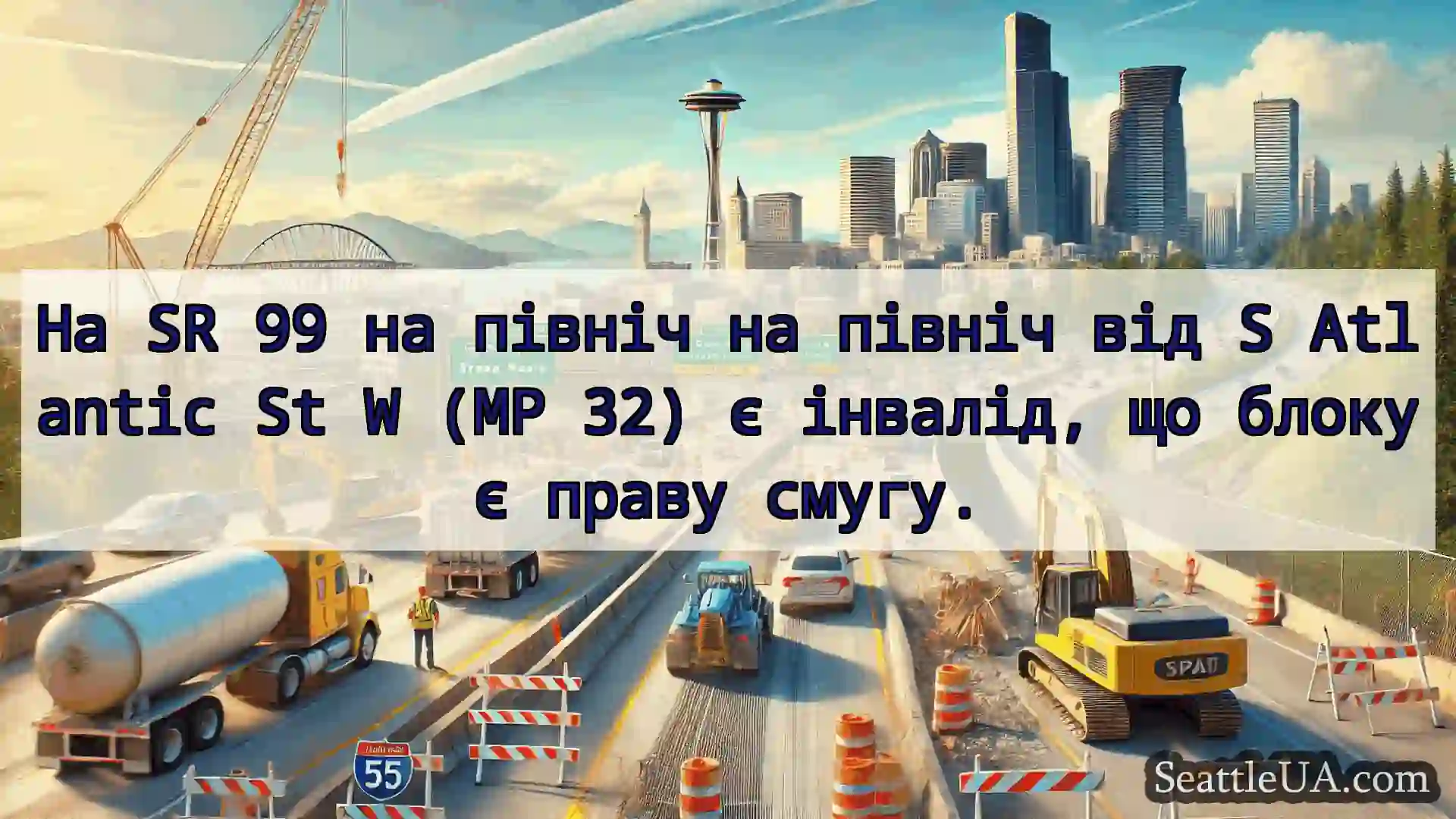Транспортні новини Сіетла На SR 99 на північ на північ від S
