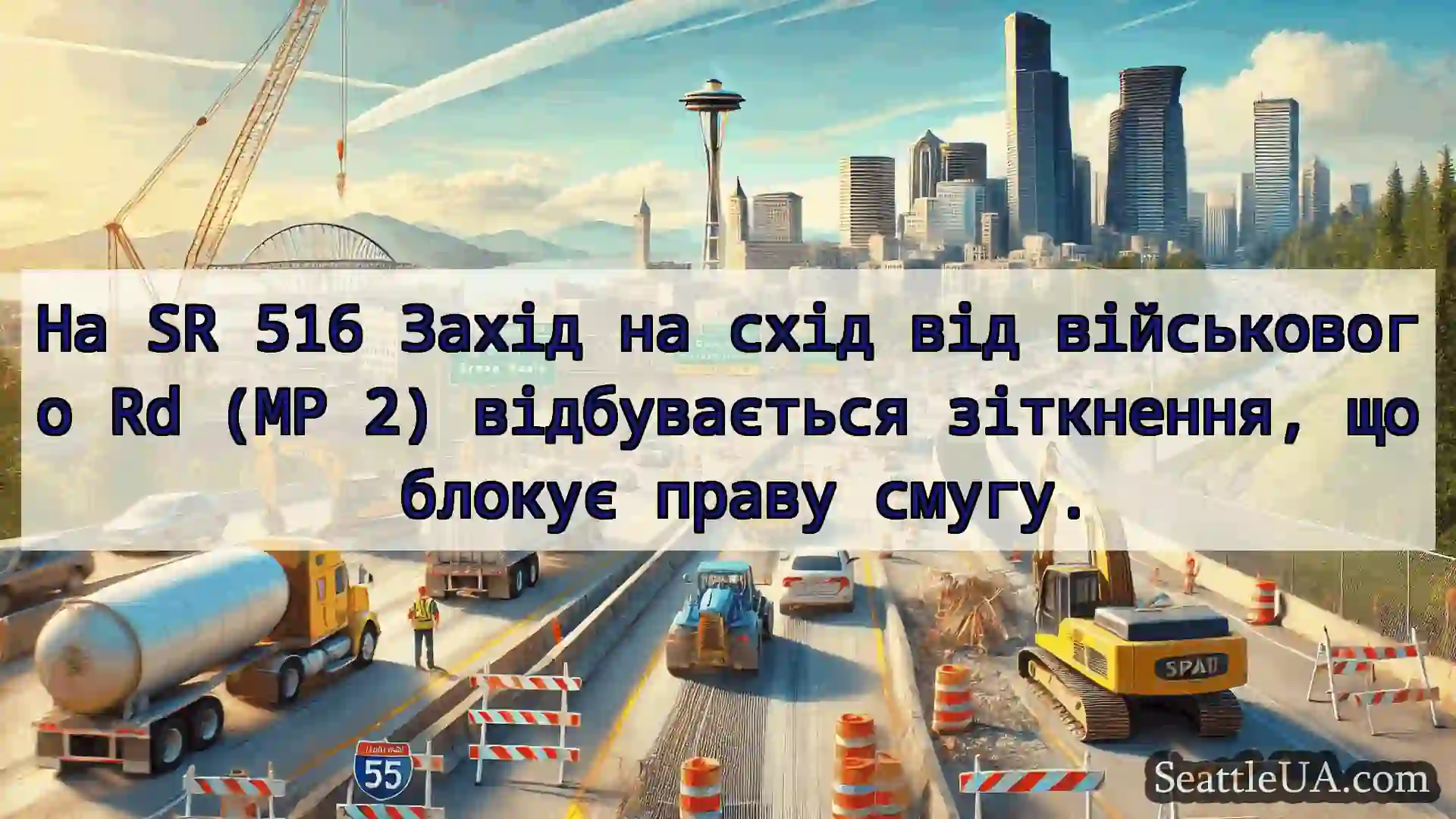 Транспортні новини Сіетла На SR 516 Захід на схід від