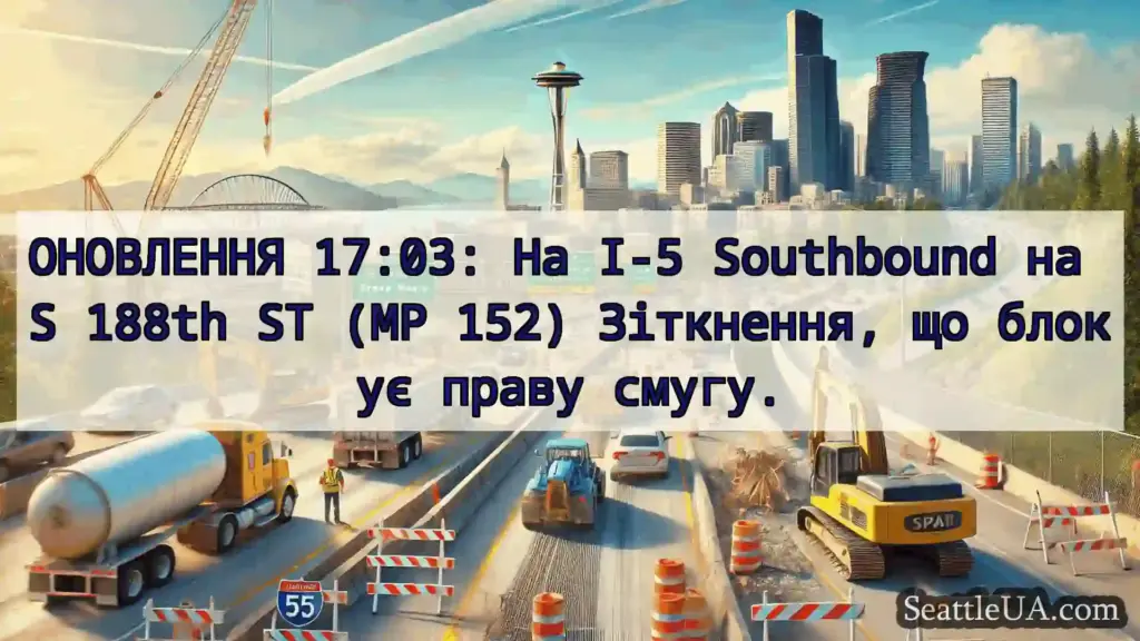 Транспортні новини Сіетла ОНОВЛЕННЯ 17:03: На I-5 Southbound