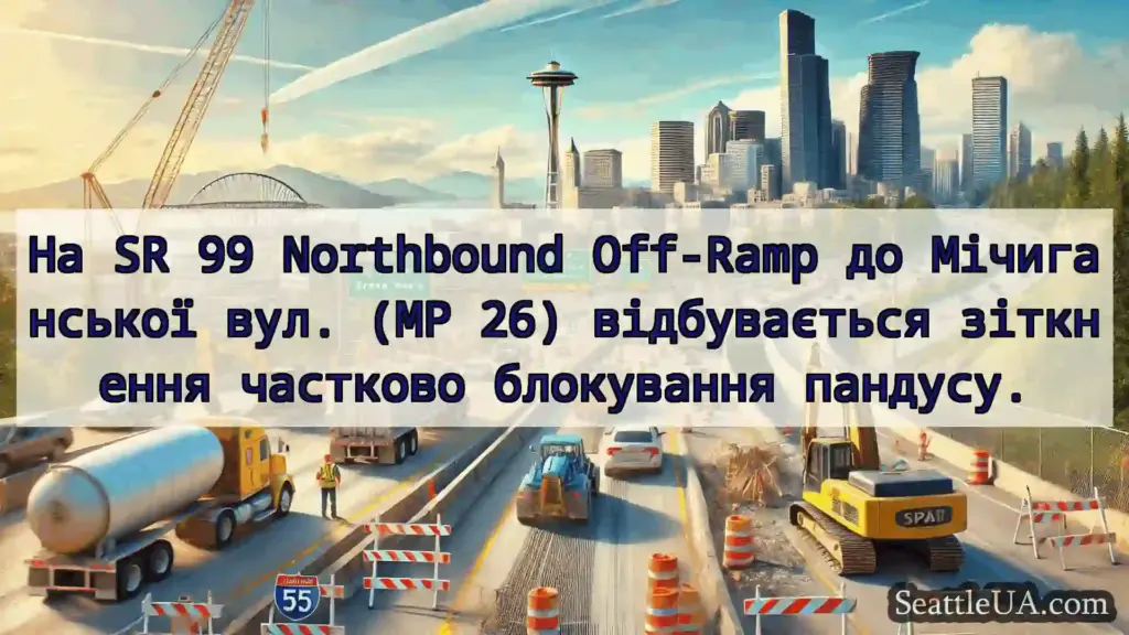 Транспортні новини Сіетла На SR 99 Northbound Off-Ramp до