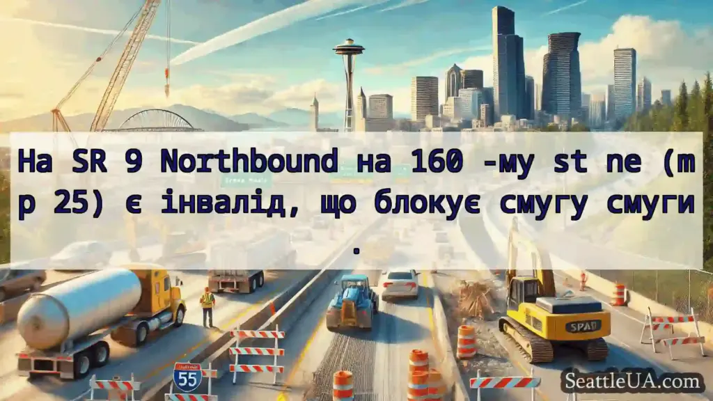 Транспортні новини Сіетла На SR 9 Northbound на 160 -му st