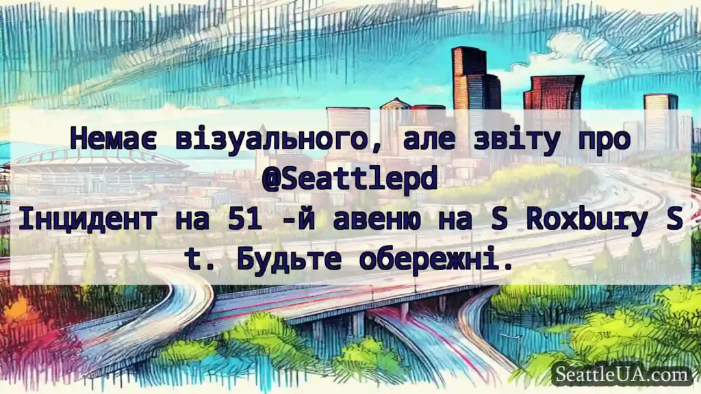 Транспортні новини Сіетла Немає візуального, але звіту про