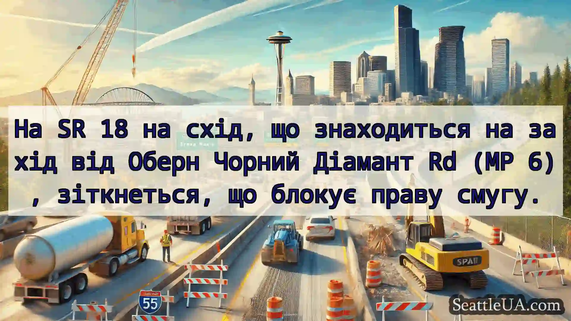 Транспортні новини Сіетла На SR 18 на схід, що знаходиться