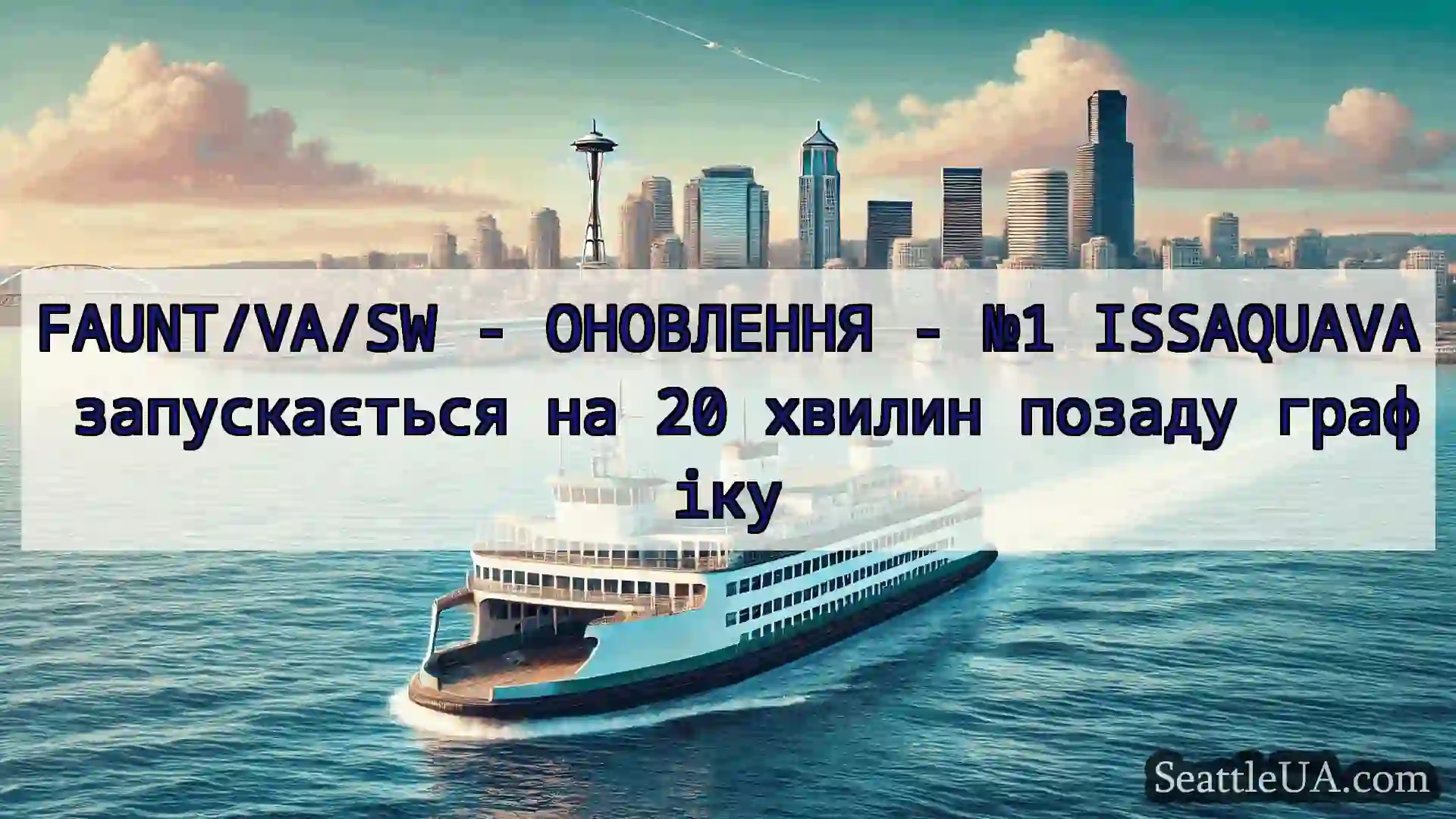 новини про пороми Сіетла FAUNT/VA/SW - ОНОВЛЕННЯ - №1