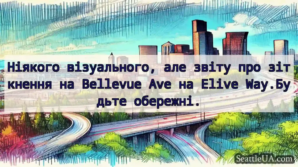 Транспортні новини Сіетла Ніякого візуального, але звіту про