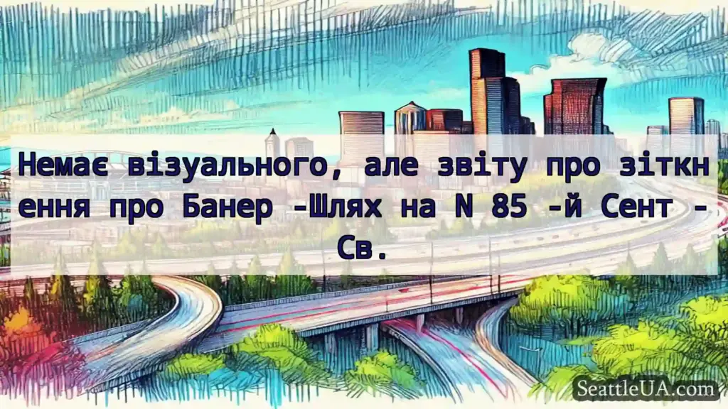 Транспортні новини Сіетла Немає візуального, але звіту про