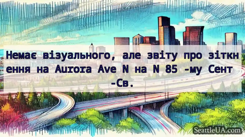Транспортні новини Сіетла Немає візуального, але звіту про