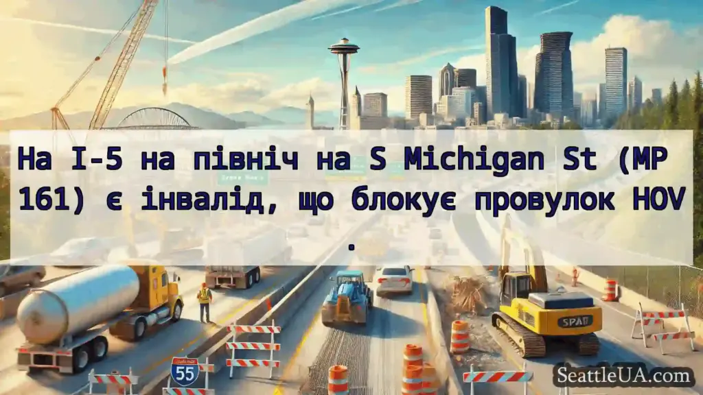 Транспортні новини Сіетла На I-5 на північ на S Michigan St